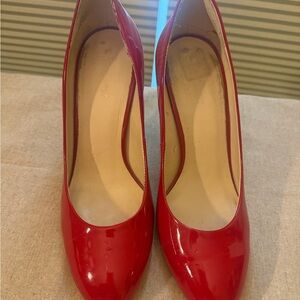 Nine West Red Patent Leather Heels